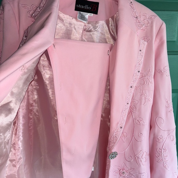 Studio B size 14 suit dress 2-piece set and matching hat NEW - Picture 8 of 16